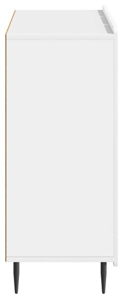 Széf Magasfényű Fehér 89 x 34,5 x 82 cm Szerelt Fa