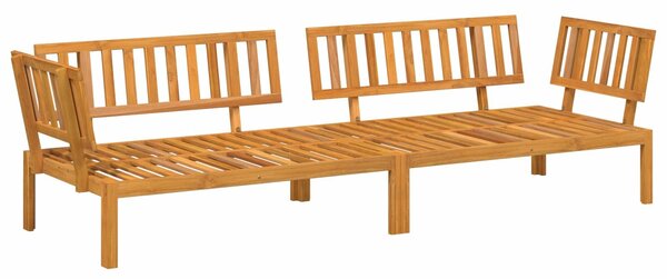 VidaXL Kanapé Szett párnával Egyszínű 2 pcs Antracit Tömör Akácfa