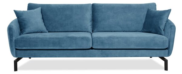 Magic kék kanapé bársony felülettel, szélesség 230 cm - Scandic