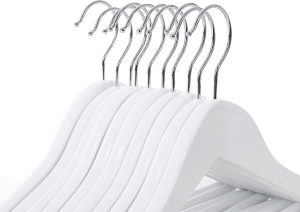 SONGMICS Gyermek Juharfa Vállfa Szett Fehér 35 cm 20 db-os