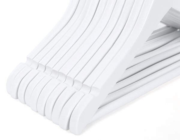 SONGMICS Gyermek Juharfa Vállfa Szett Fehér 35 cm 20 db-os