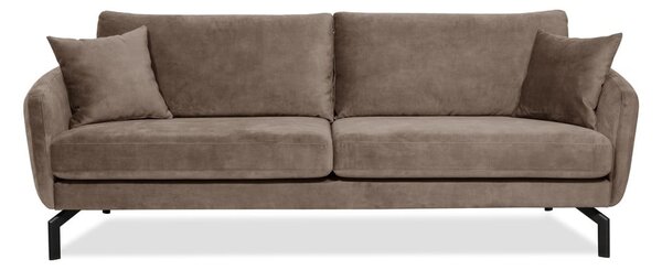 Magic barnásszürke kanapé bársony felülettel, szélesség 230 cm - Scandic