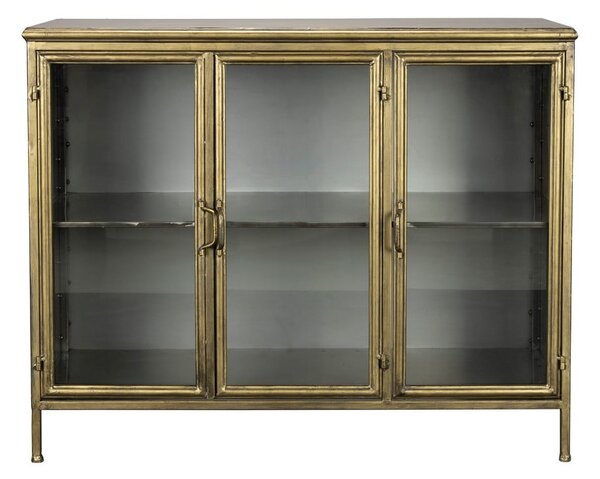 Aranyszínű fém tálalószekrény 100x80x38,5 cm Gertlush – Dutchbone