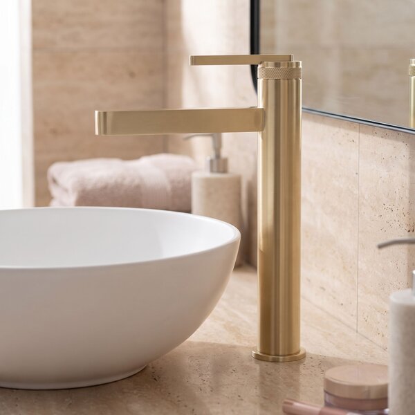 Rea, Fürdőszobai csaptelep Rea Grace Brush Gold High, REA-B8939
