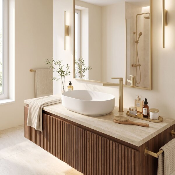 Rea, Fürdőszobai csaptelep Rea Grace Brush Gold High, REA-B8939