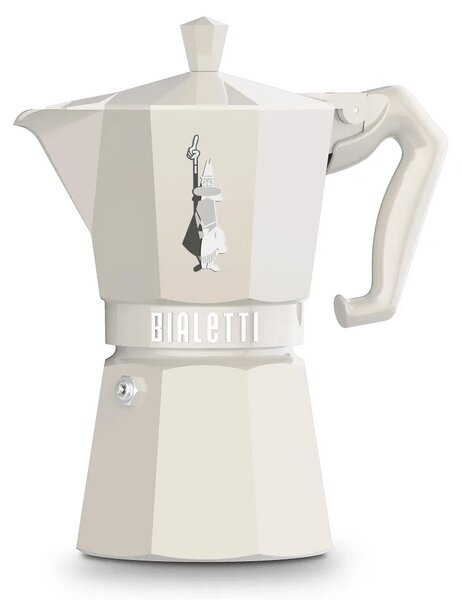 Bialetti Moka Exclusive kotyogós kávéfőző, 6 adag, krém (9060)