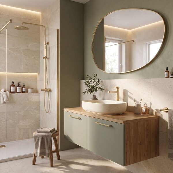 Rea, Fürdőszobai csaptelep Rea Grace Brush Gold, REA-B8932