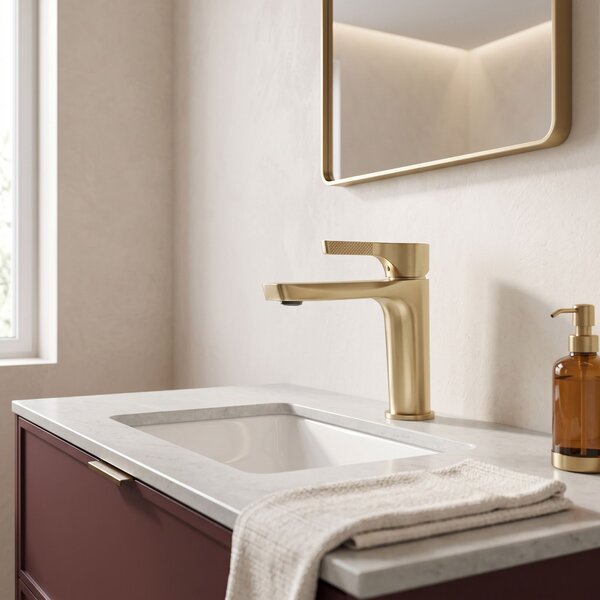 Rea, PREMIUM mosdócsaptelep REA Maxim Brush Gold Low, REA-B8938