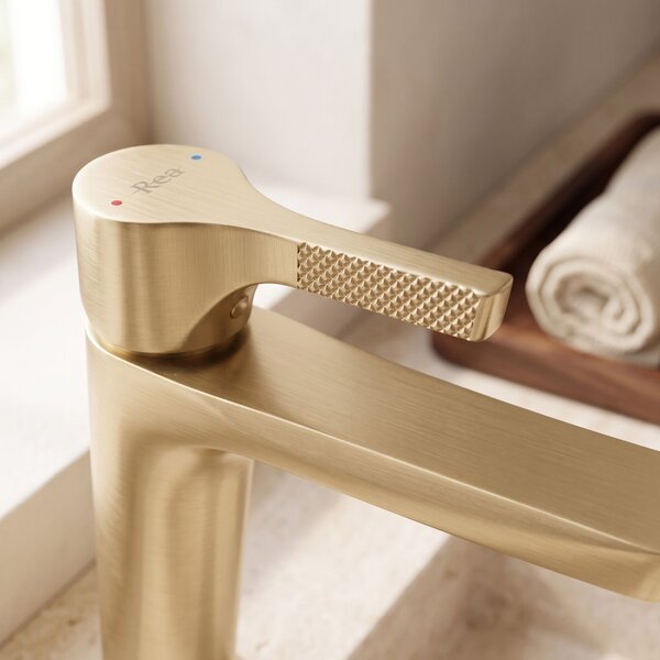 Rea, PREMIUM mosdócsaptelep REA Maxim Brush Gold Low, REA-B8938
