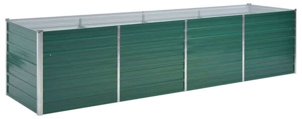 GardenLine Kerti Magaságyás - Zöld Acél - 320x80x77 cm