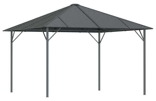VidaXL antracitszürke pavilon tetővel 3 x 3 m