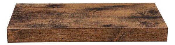 VASAGLE lebegő fali polc MDF rusztikus barna 40 cm