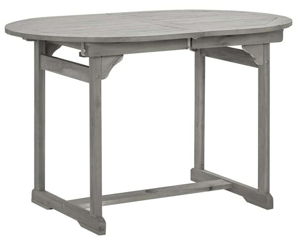 VidaXL tömör akácfa kerti étkezőasztal (120-170) x 80 x 75 cm