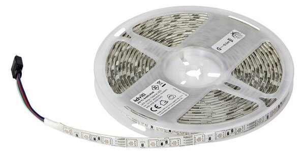 LED szalag RGB, 5m, 12V, 5050, 14,4W/m IP63
