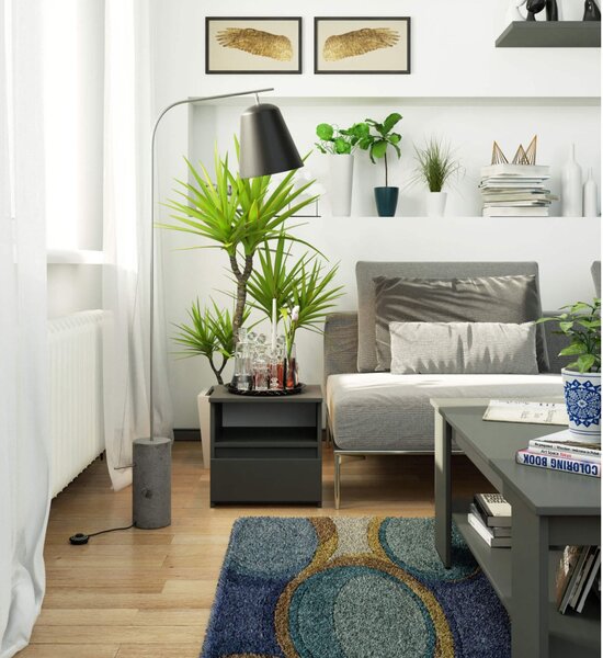 AKORD CL1 Éjjeliszekrény Laminált Grafitszürke