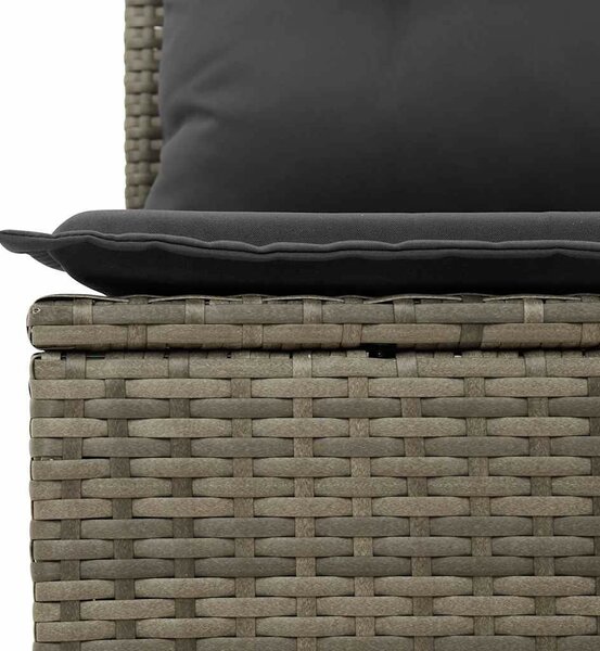 VidaXL Polyrattan Kerti Ülőgarnitúra - 6 részes - Szürke