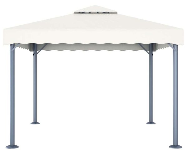 VidaXL Kerti Alumínium Pavilon - 300x300 cm - Krémszínű