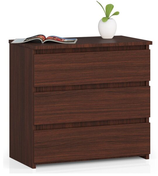 AKORD CLP CL3 Fiókos szekrény Laminált Wenge 3 Fiókos