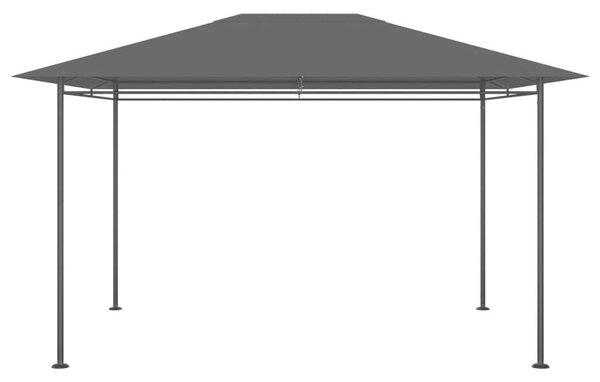 Acél Pavilon - Kerti Sátor - 4x3x2,7m - Antracitszürke