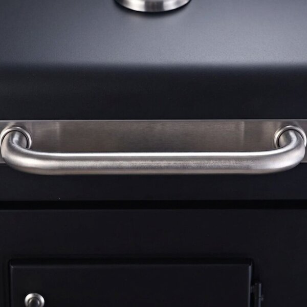 Pepita kerti Grillsütő dupla polccal 109x46x94.5cm - Fekete