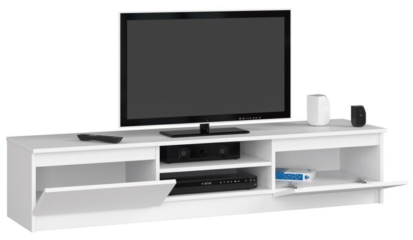 AKORD CLP K160 TV-szekrény Laminált Fehér Matt