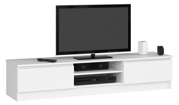 AKORD CLP K160 TV-szekrény Laminált Fehér Matt