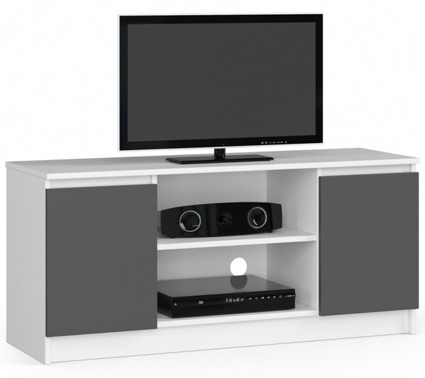 AKORD CLP K120 TV-állvány Laminált Fehér-Szürke