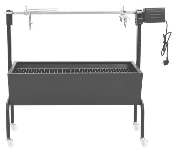 VidaXL Elektromos Forgó Grill - Rozsdamentes Acél - 113x40x92cm
