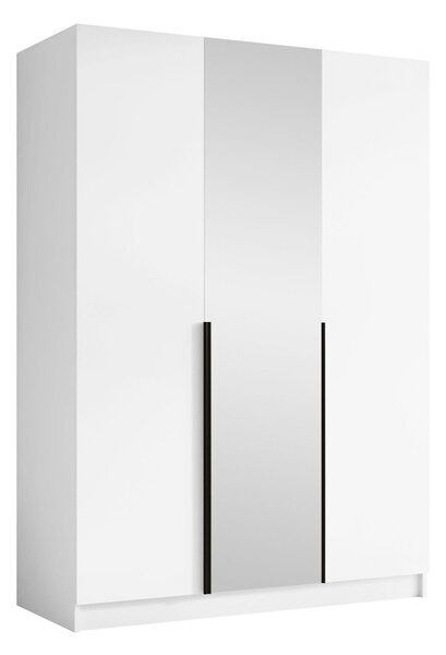Gardróbszekrény Closico Decoron II, Laminált forgácslap, 215x150x58cm, Fekete, Fehér