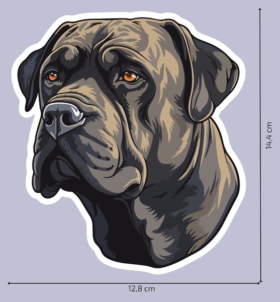 PIPPER. Matrica Cane Corso Méret: 60cm