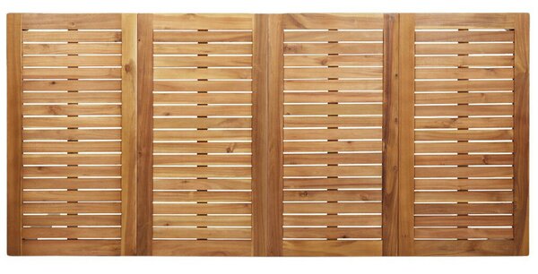 5 részes kerti étkezőszett tömör akácfából, Kültéri étkezőasztal 180x90x75 cm tömör akácfából