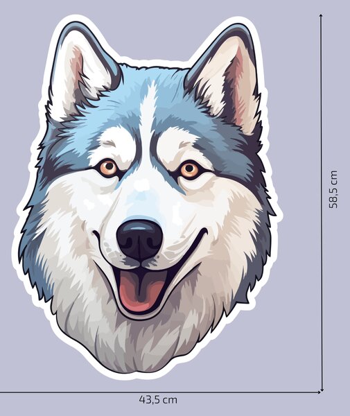 PIPPER. Matrica Husky Méret: 60cm