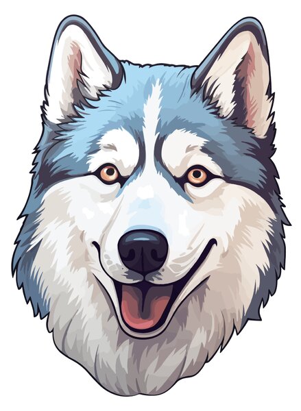 PIPPER. Matrica Husky Méret: 60cm