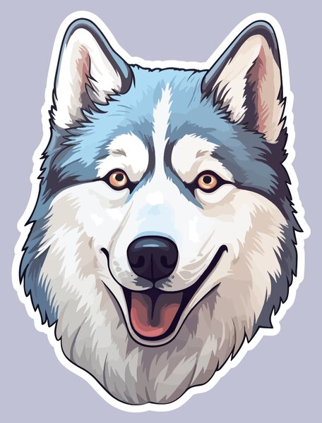 PIPPER. Matrica Husky Méret: 60cm