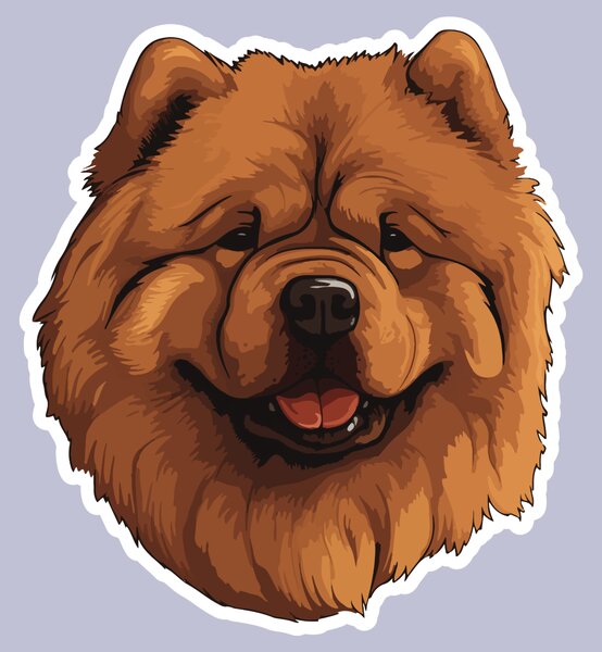PIPPER. Matrica Chow Chow Méret: 60cm
