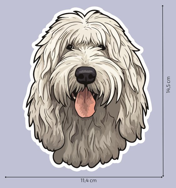 PIPPER. Matrica Komondor Méret: 60cm