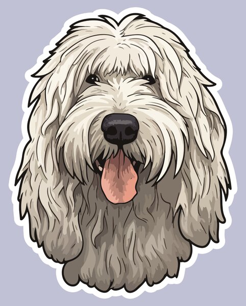 PIPPER. Matrica Komondor Méret: 60cm