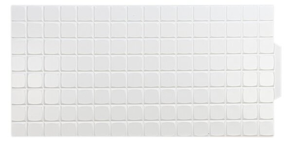 3D PVC falpanel Fehér 6x6 cm-es négyzet mintás