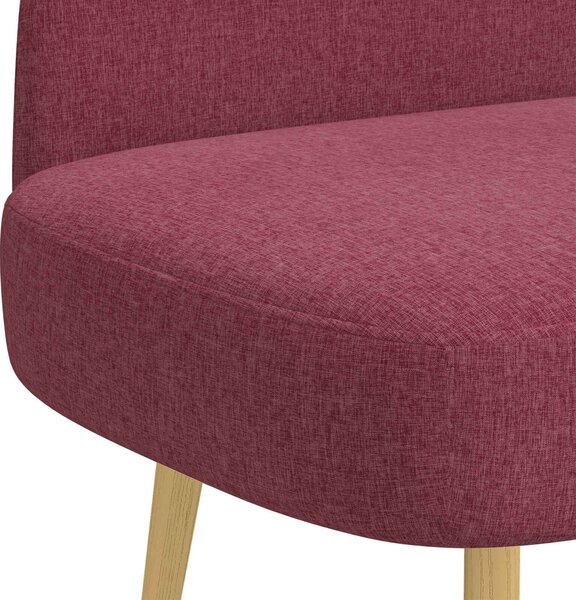 VidaXL Kárpitozott pad háttámlával bordó 110 x 60 x 76 cm