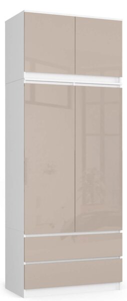 AKORD CLP Szekrényfelső Cappuccino Magasfényű 90cm