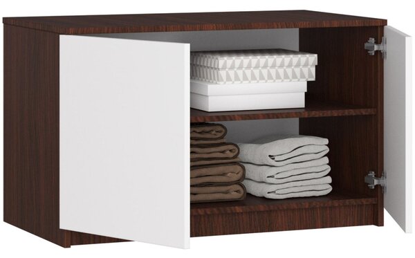 AKORD CLP Szekrényfelső Laminált Wenge-Fehér 90cm