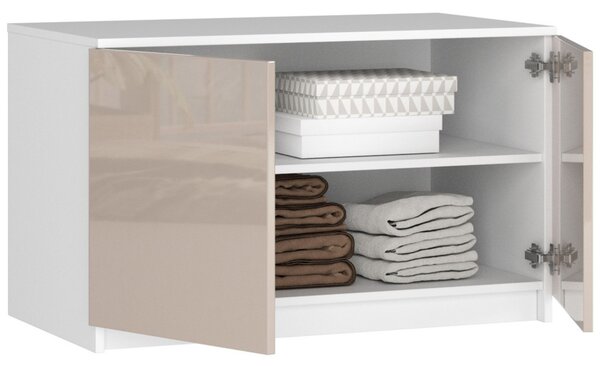 AKORD CLP Szekrényfelső Cappuccino Magasfényű 90cm
