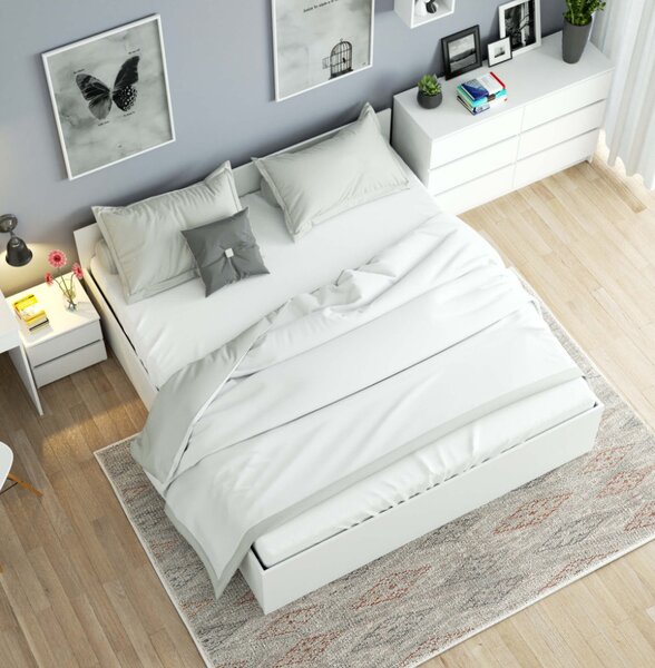 AKORD CLP Tárolós Ágy Laminált Fehér 180x200