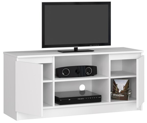 AKORD CLP TV Szekrény 120 Laminált Fehér Matt