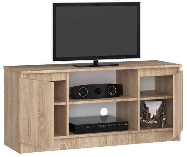 AKORD CLP TV-szekrény Sonoma Tölgy 120cm Laminált