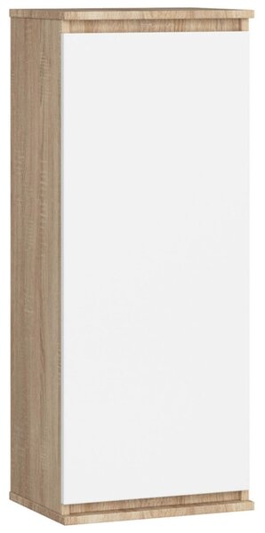 AKORD CLP W40 Fali Vitrin Sonoma Tölgy Fehér