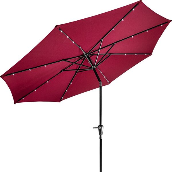 Stiltista Kerti napernyő 3 m összecsukható piros fogantyúval