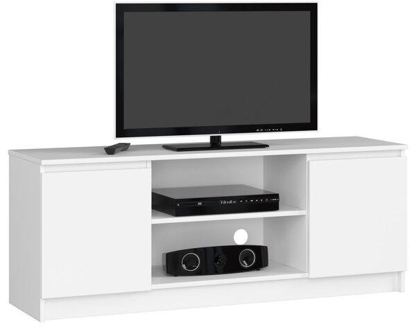 AKORD K140 Modern TV Szekrény Laminált Fehér