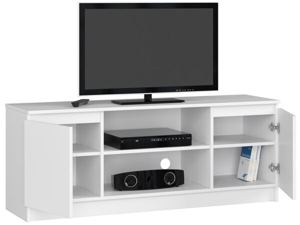 AKORD K140 Modern TV Szekrény Laminált Fehér