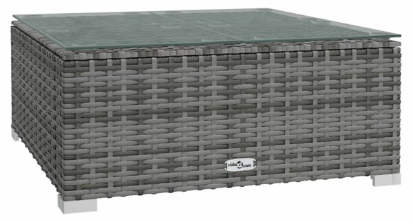 VidaXL 5 részes szürke polyrattan kerti ülőgarnitúra párnákkal